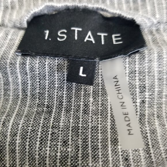 1. State Boardwalk Stripe Crop Trucker Jacket - Picture 9 of 12